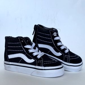 VANS toddler 4.5 high top Sk8-hi zip NWT